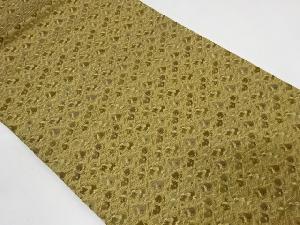 アンティーク　松葉に色紙散らし模様織出し丸帯（材料）